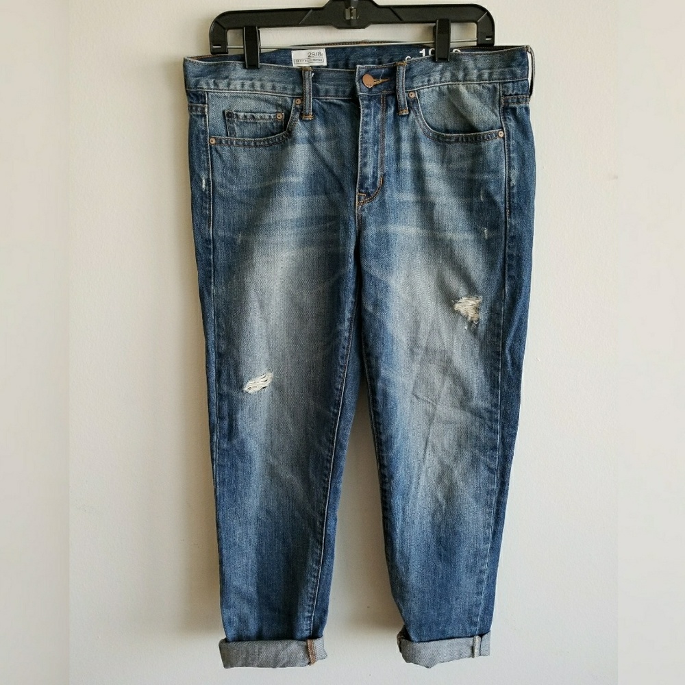 Gap Distressed Boyfriend Jeans
